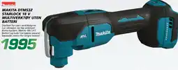 Coop Byggmix Makita DTM53Z Starlock 18 V Multiverktøy uten batteri tilbud