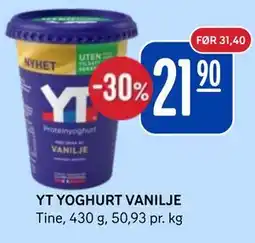 Rema 1000 YT YOGHURT VANILJE tilbud