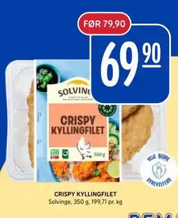 Rema 1000 CRISPY KYLLINGFILET tilbud