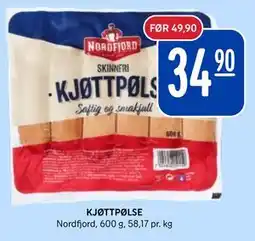 Rema 1000 KJØTTPØLSE tilbud