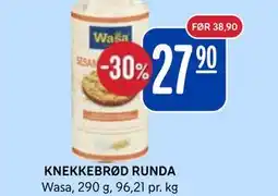 Rema 1000 KNEKKEBRØD RUNDA tilbud