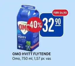Rema 1000 OMO HVITT FLYTENDE tilbud