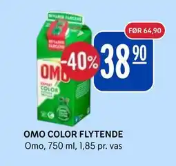 Rema 1000 OMO COLOR FLYTENDE tilbud