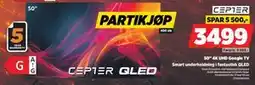 POWER CEPTER 50 4K UHD Google TV tilbud