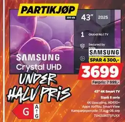 POWER 43 4K Smart TV tilbud