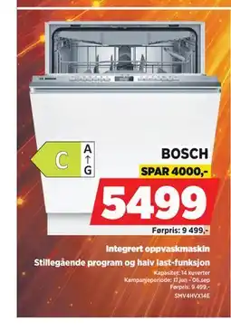 POWER Integrert oppvaskmaskin tilbud