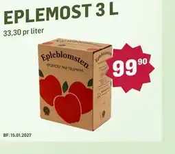 Holdbart EPLEMOST 3 L tilbud