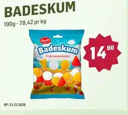 Holdbart BADESKUM tilbud
