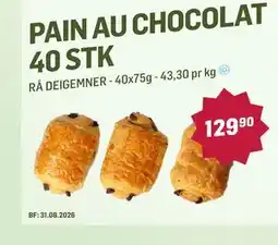 Holdbart PAIN AU CHOCOLAT 40 STK tilbud