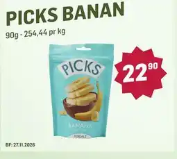 Holdbart PICKS BANAN tilbud