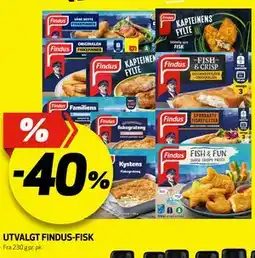 Bunnpris UTVALGT FINDUS-FISK tilbud