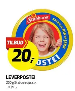 Bunnpris LEVERPOSTEI tilbud