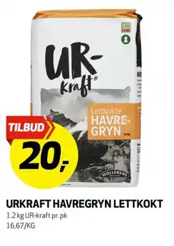 Bunnpris URKRAFT HAVREGRYN LETTKOKT tilbud