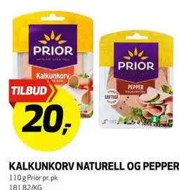 Bunnpris KALKUNKORV NATURELL OG PEPPER tilbud