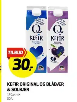 Bunnpris KEFIR ORIGINAL OG BLÅBÆR & SOLBÆR tilbud