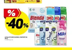 UTVALGTE OMO, BLENDA, COMFORT OG MILO