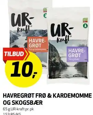 Bunnpris HAVREGRØT FRØ & KARDEMOMME OG SKOGSBÆR tilbud