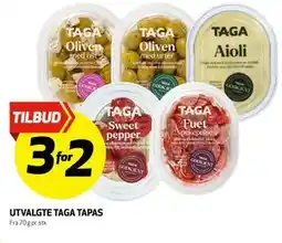 Bunnpris UTVALGTE TAGA TAPAS tilbud