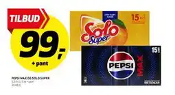 Bunnpris PEPSI MAX OG SOLO SUPER tilbud