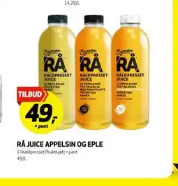 Bunnpris RÅ JUICE APPELSIN OG EPLE tilbud