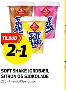 Bunnpris SOFT SHAKE JORDBÆR, SITRON OG SJOKOLADE tilbud