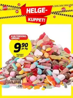 Bunnpris SMÅGODT LØS VEKT tilbud