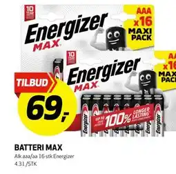 Bunnpris BATTERI MAX tilbud
