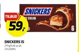 Bunnpris SNICKERS IS tilbud