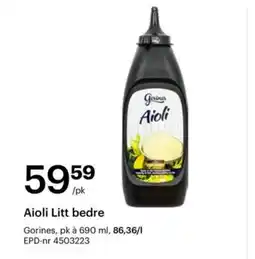 Storcash Gorines Aioli Litt bedre tilbud