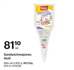 Storcash Mills Sandwichmajones Aioli tilbud