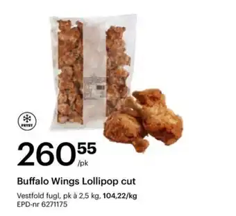 Storcash Buffalo Wings Lollipop cut tilbud