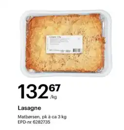 Storcash Matbørsen Lasagne tilbud