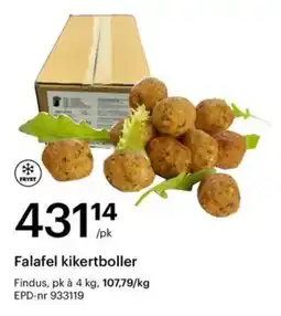 Storcash Findus Falafel kikertboller tilbud