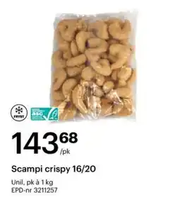 Storcash Scampi crispy 16/20 tilbud