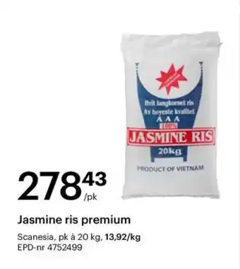Storcash Jasmine ris premium tilbud