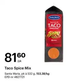 Storcash Santa Maria Taco Spice Mix tilbud