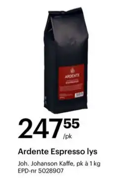 Storcash Ardente Espresso lys tilbud