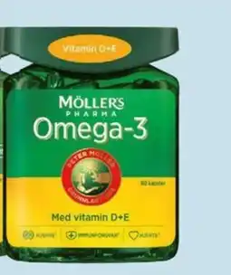 Ditt Apotek Möller's Pharma Omega-3 med vitamin D+E tilbud