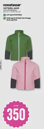 Sport Outlet Vossatassar Softshell jakke tilbud