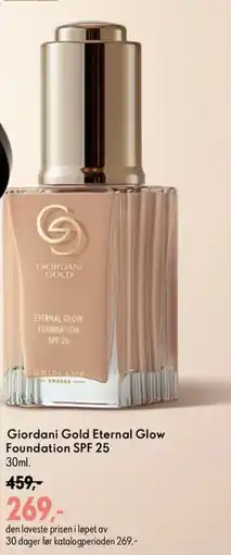 Oriflame Giordani Gold Eternal Glow Foundation SPF 25 tilbud