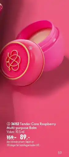 Oriflame Tender Care Raspberry Multi-purpose Balm tilbud