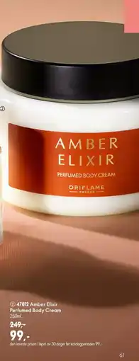 Oriflame Amber Elixir Perfumed Body Cream tilbud