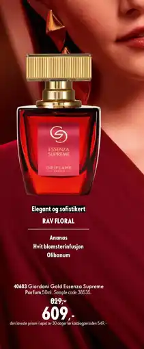 Oriflame Giordani Gold Essenza Supreme Parfum tilbud