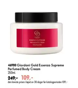 Oriflame Giordani Gold Essenza Supreme Perfumed Body Cream tilbud