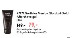 Oriflame North for Men by Giordani Gold Aftershave gel tilbud