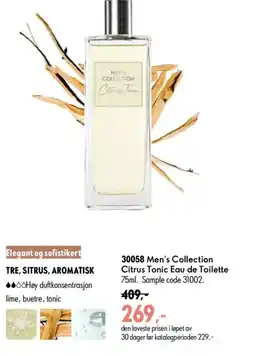 Oriflame Men's Collection Citrus Tonic Eau de Toilette tilbud