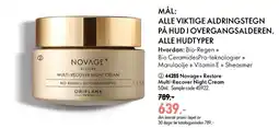 Oriflame Novage+ Restore Multi-Recover Night Cream tilbud