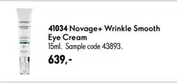 Oriflame Novage+ Wrinkle Smooth Eye Cream tilbud