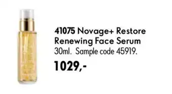Oriflame Novage+ Restore Renewing Face Serum tilbud