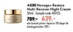 Oriflame Novage+ Restore Multi-Recover Night Cream tilbud